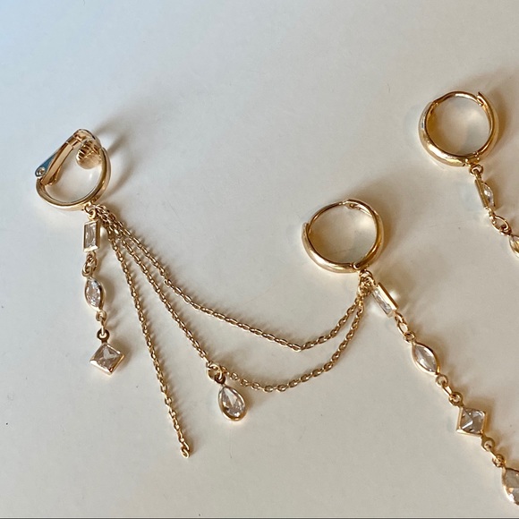 Gold plated earring and cuff from Brazil - Picture 3 of 8